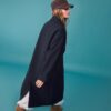Abrigo largo oversize de tacto suave Abrigo largo oversize de tacto suave