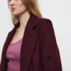 Abrigo midi abotonado de tacto suave Abrigo midi abotonado de tacto suave