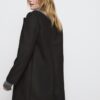 Abrigo midi abotonado de tacto suave Abrigo midi abotonado de tacto suave