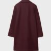 Abrigo midi abotonado de tacto suave Abrigo midi abotonado de tacto suave