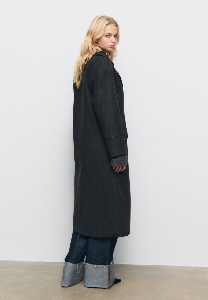 Abrigo oversize de tacto suave Abrigo oversize de tacto suave