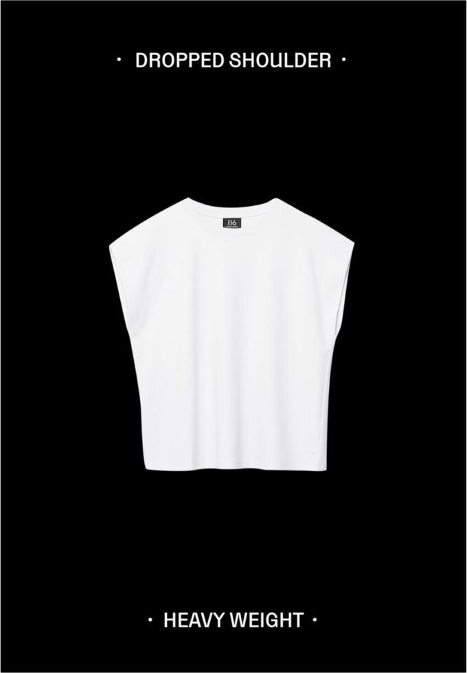 B06 Camiseta básica de hombros caídos B06 Camiseta básica de hombros caídos