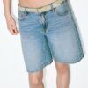 Bermudas de mezclilla con cinturón Bermudas de mezclilla con cinturón