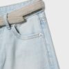 Bermudas de mezclilla con cinturón Bermudas de mezclilla con cinturón