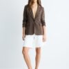Blazer básico de punto a rayas Blazer básico de punto a rayas