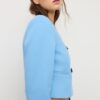 Blazer corto de cuello redondo Blazer corto de cuello redondo