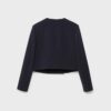 Blazer corto de cuello redondo Blazer corto de cuello redondo