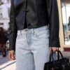 Blazer corto efecto piel Blazer corto efecto piel