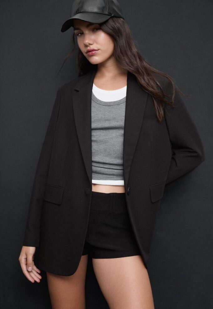 Blazer de corte regular Blazer de corte regular