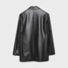 Blazer de corte regular con efecto piel Blazer de corte regular con efecto piel