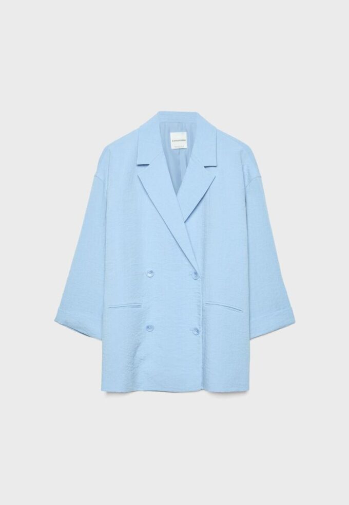 Blazer fluido de doble botonadura Blazer fluido de doble botonadura
