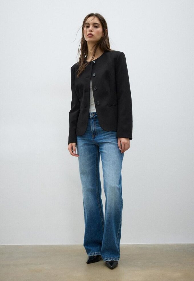 Blazer sin cuello Blazer sin cuello