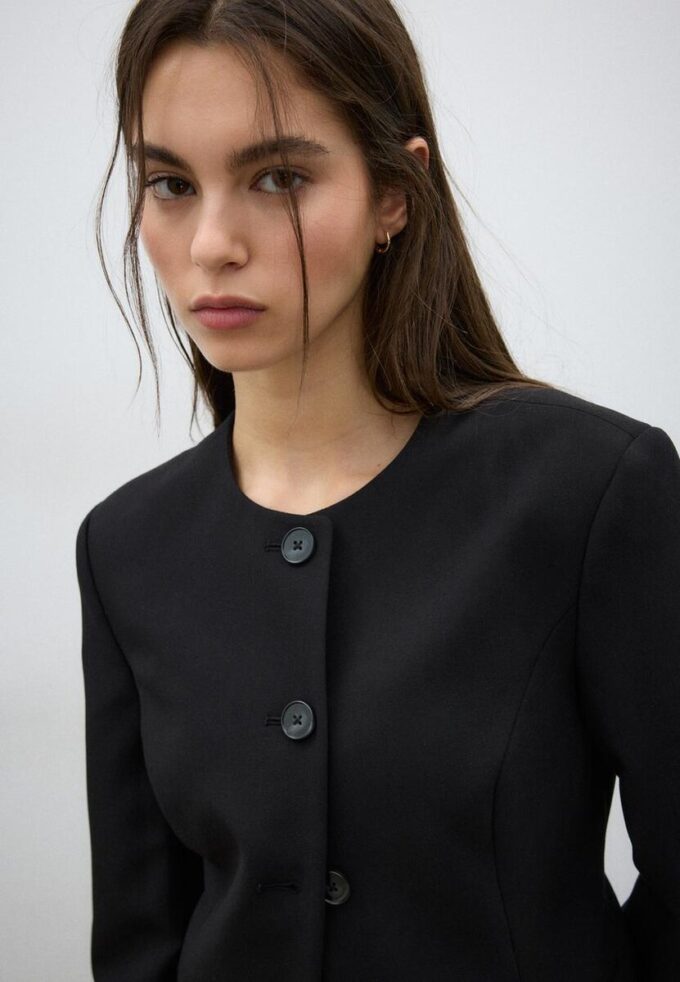 Blazer sin cuello Blazer sin cuello