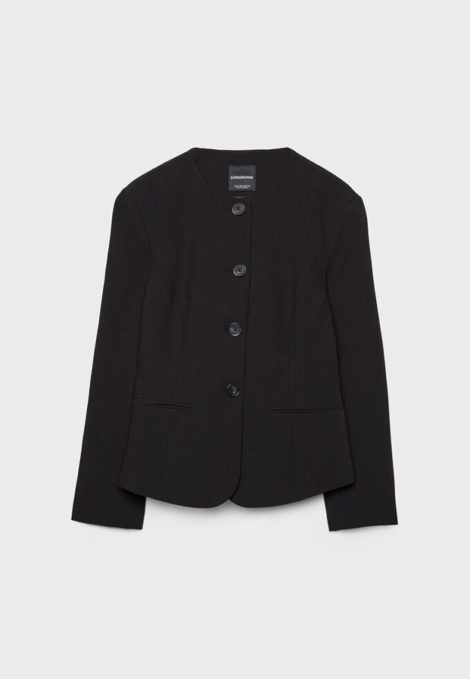 Blazer sin cuello Blazer sin cuello