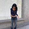 Blusa con botones Blusa con botones