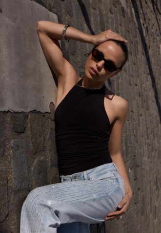 Body con cuello halter