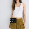 Bolso bandolera mini de ganchillo con espejos Bolso bandolera mini de ganchillo con espejos