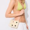 Bolso bandolera mini de ganchillo con espejos Bolso bandolera mini de ganchillo con espejos