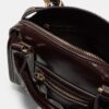 Bolso bandolera tipo bowling de piel sintética