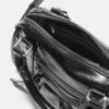 Bolso bandolera tipo bowling de piel sintética
