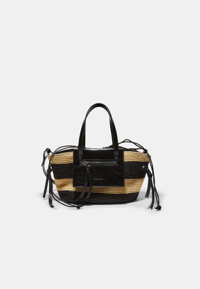 Bolso bandolera tipo cesta con efecto de ganchillo Bolso bandolera tipo cesta con efecto de ganchillo