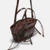 Bolso bandolera tipo cesta con efecto de ganchillo Bolso bandolera tipo cesta con efecto de ganchillo