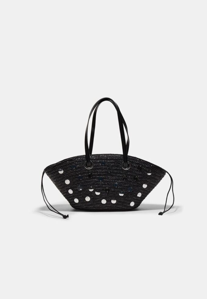 Bolso bandolera tipo cesta con lentejuelas Bolso bandolera tipo cesta con lentejuelas