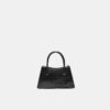 Bolso bandolera tipo trapecio con efecto coco