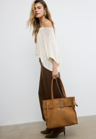 Bolso City Shopper con detalle de hebilla Bolso City Shopper con detalle de hebilla