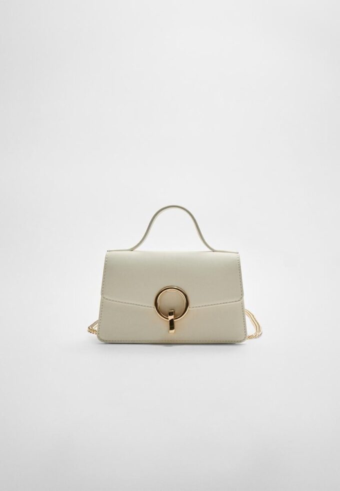 Bolso de hombro con cierre redondo Bolso de hombro con cierre redondo