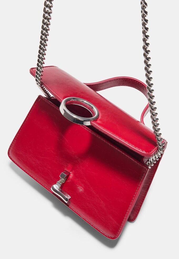 Bolso de hombro con cierre redondo Bolso de hombro con cierre redondo