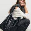 Bolso de hombro con cremallera