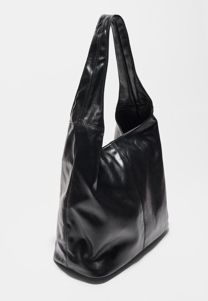 Bolso de hombro con cremallera
