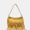 Bolso de hombro con flecos largos