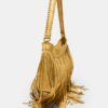 Bolso de hombro con flecos largos