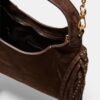 Bolso de hombro con flecos laterales Bolso de hombro con flecos laterales