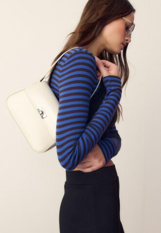 Bolso de hombro con solapa