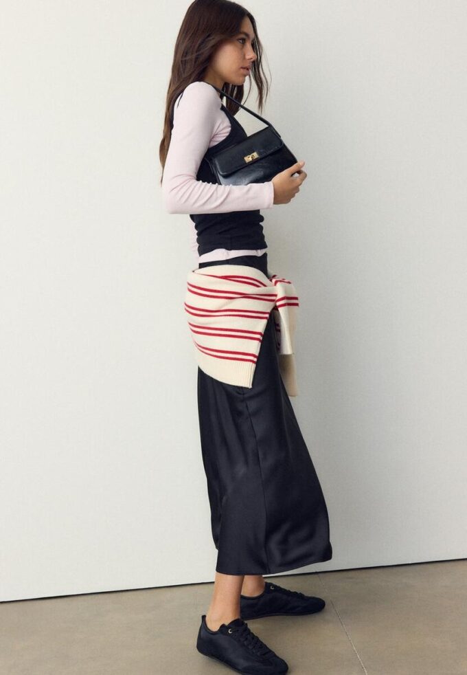 Bolso de hombro con solapa