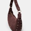Bolso de hombro con tachuelas 100 % piel Bolso de hombro con tachuelas 100 % piel