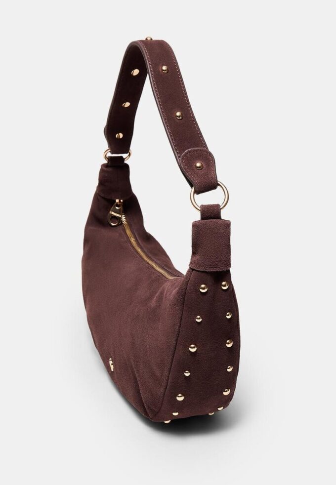 Bolso de hombro con tachuelas 100 % piel Bolso de hombro con tachuelas 100 % piel