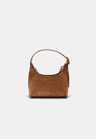 Bolso de hombro de ante sintético con detalle de hebilla