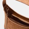 Bolso de hombro de ante sintético con detalle de hebilla