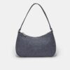 Bolso de hombro de denim con forma de media luna Bolso de hombro de denim con forma de media luna