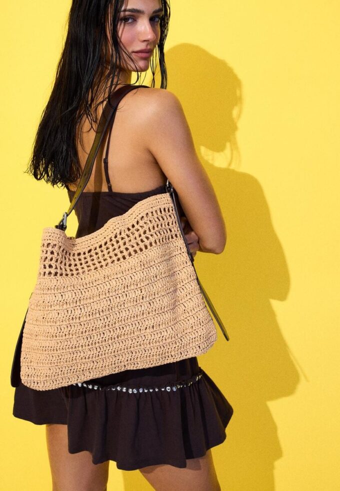 Bolso de hombro de ganchillo Bolso de hombro de ganchillo