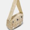 Bolso de hombro de ganchillo con espejos Bolso de hombro de ganchillo con espejos