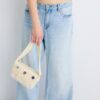 Bolso de hombro de ganchillo con espejos Bolso de hombro de ganchillo con espejos