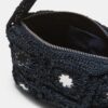 Bolso de hombro de ganchillo con espejos Bolso de hombro de ganchillo con espejos