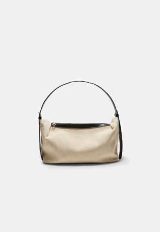 Bolso de hombro de lona en contraste