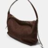 Bolso de hombro de lona en contraste Bolso de hombro de lona en contraste