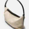 Bolso de hombro de lona en contraste Bolso de hombro de lona en contraste